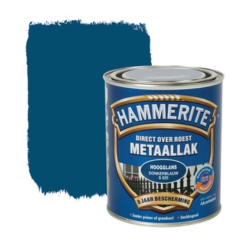 Hammerite Direct Over Roest Metaallak Hoogglans Donkerblauw 750 Ml Karwei