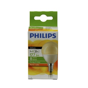 Philips Softone Spaarlamp Flame Kogel E W Karwei