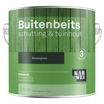 Karwei Buitenbeits Schutting Tuinhout Dekkend Donkergroen Liter