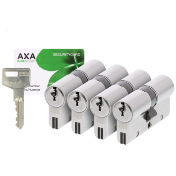 AXA Veiligheidscilinder Xtreme 30 30mm SKG Gelijksluitend 4 Stuks