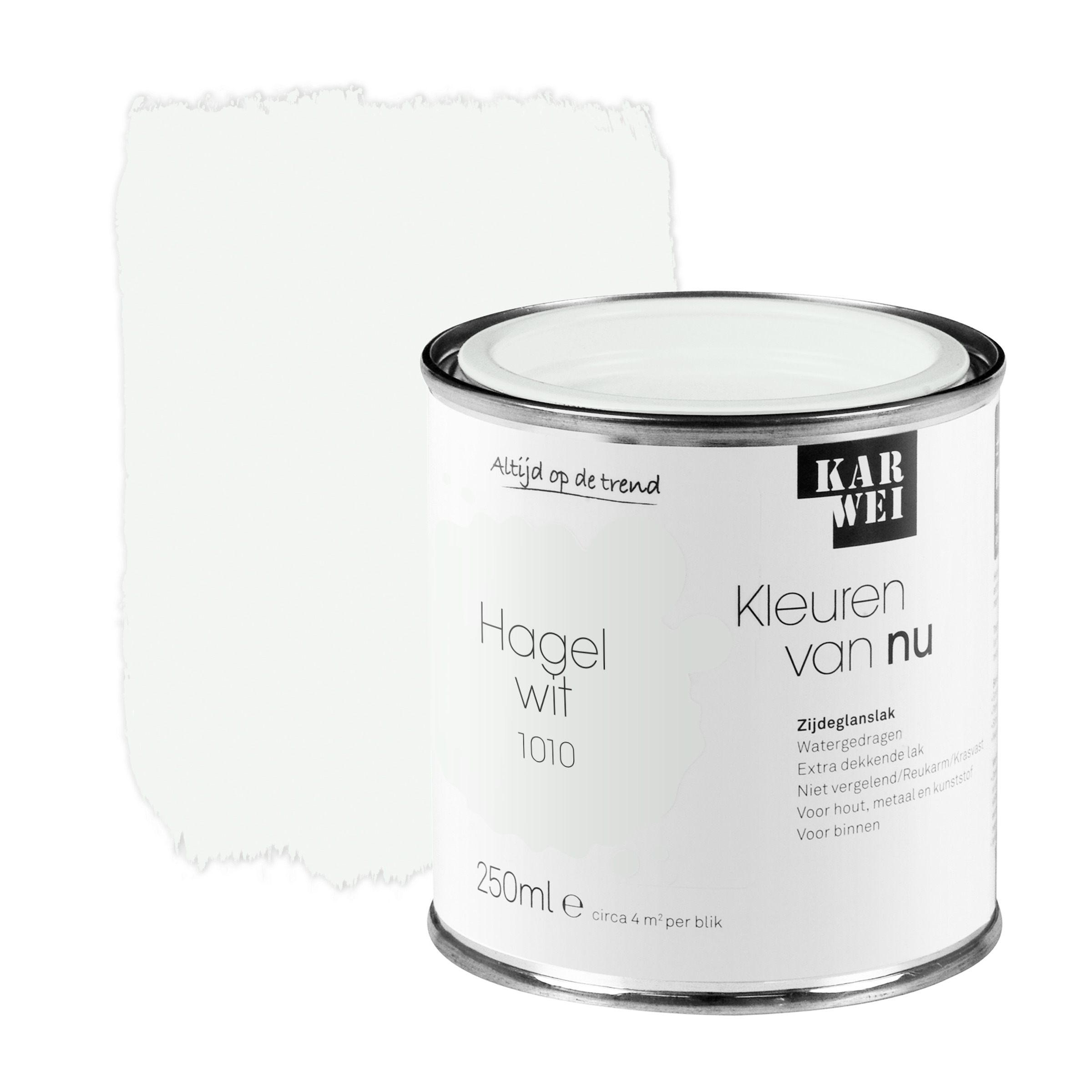 Karwei Kleuren Van Nu Lak Zijdeglans Hagelwit 250Ml karwei kopen in de aanbieding