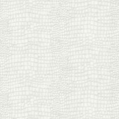 Vliesbehang krokodillenleermotief wit (dessin 32-660)