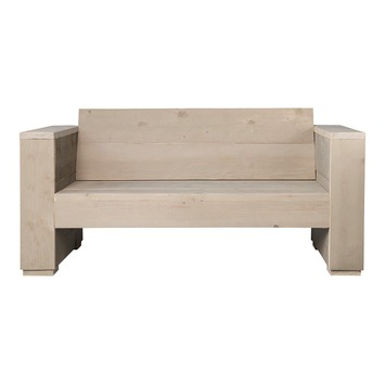 Rustiek Zelfrespect breedte Loungebank Marlind 2-zits zand steigerhout 73x150x77 cm kopen? tuinbanken |  Karwei