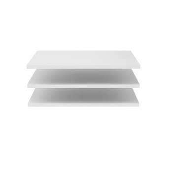 Monza legplankenset 130 cm wit 3 stuks