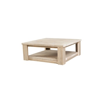 Salontafel met onderblad steigerhout 60 cm