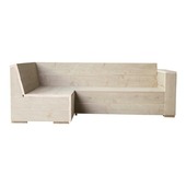 Verslaggever fusie Interesseren Hoekbank Engelburg zand steigerhout 216x145 cm kopen? tuinbanken | Karwei