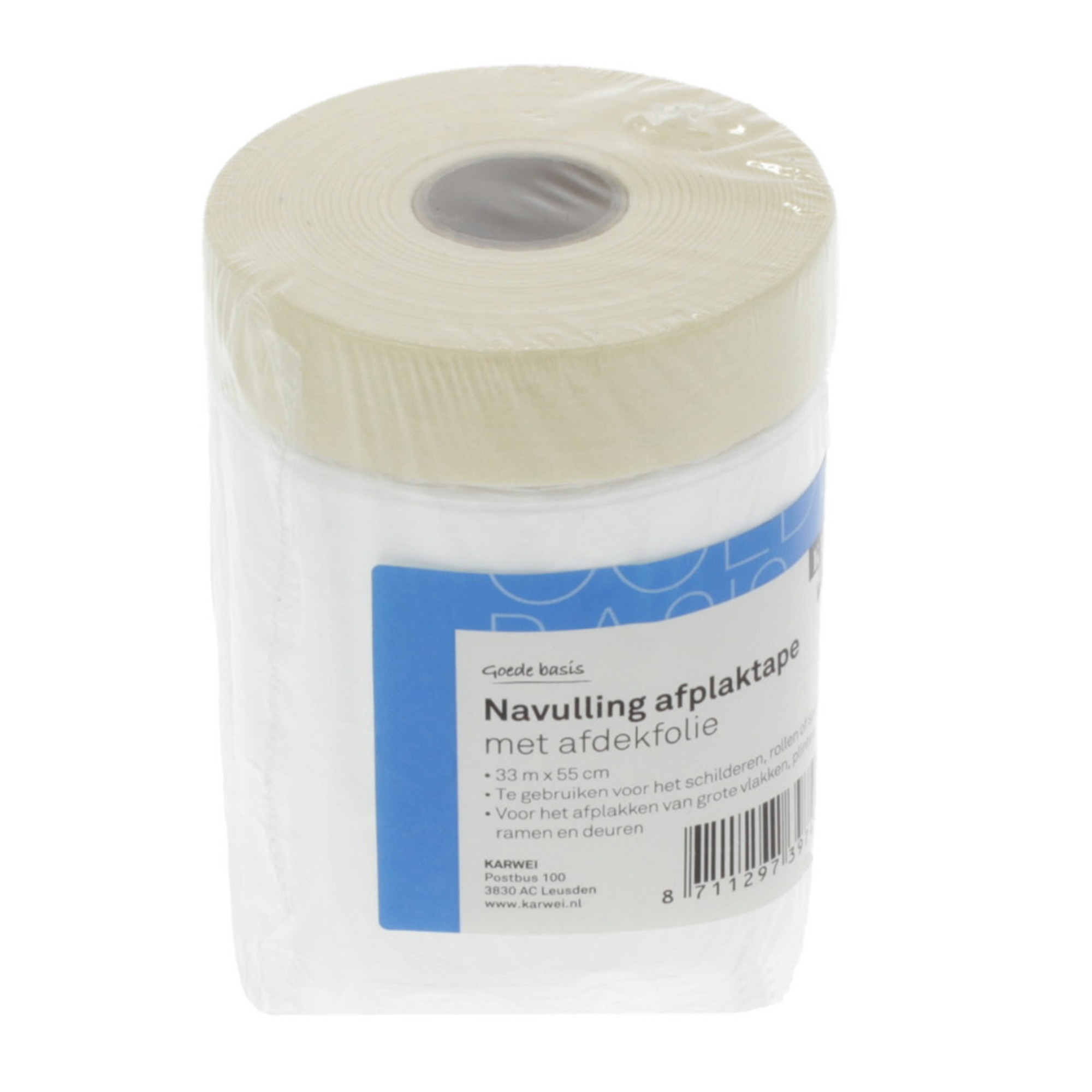 Karwei Afplaktape Met Afdekfolie Navulling 33Mx55Cm karwei kopen in de aanbieding