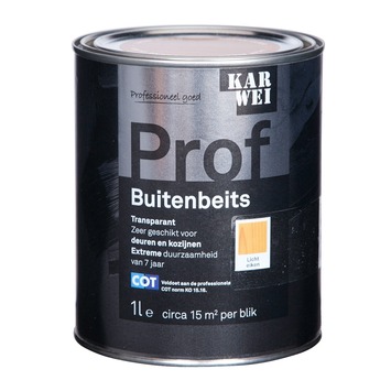 KARWEI Prof buitenbeits licht eiken transparant 1 l