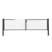 Giardino dubbele tuinpoort Napoli RAL 7016 antraciet 100 x 400 cm (2 x 200 cm)