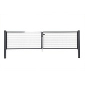 Giardino dubbele tuinpoort Napoli RAL 7016 antraciet 170 x 400 cm (2 x 200 cm)