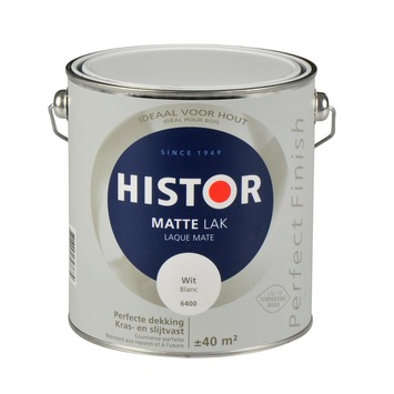 Histor Perfect Finish lak mat wit 2,5 l