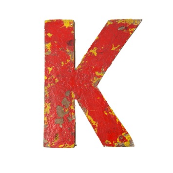 WOOOD vintage letter K Karwei