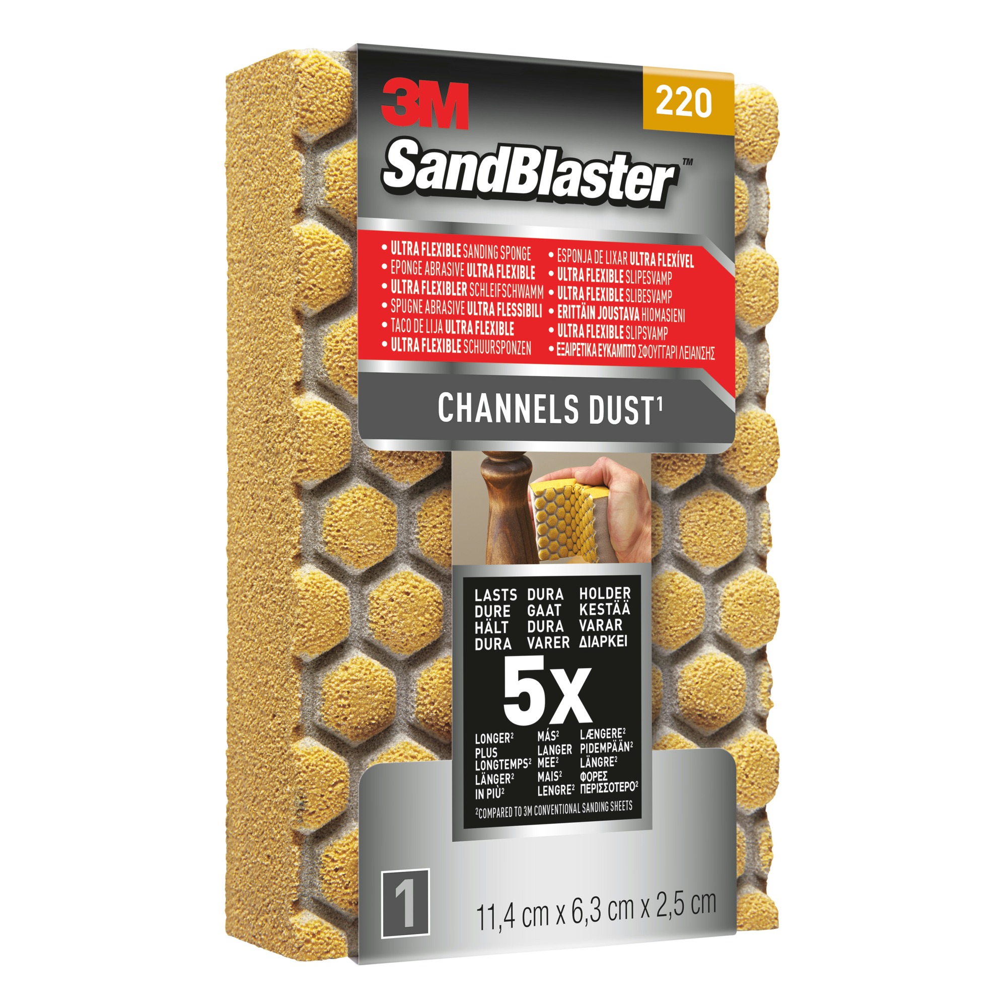 3M Sandblaster Schuurblok Flexibel K220 Fijn 3m kopen in de aanbieding