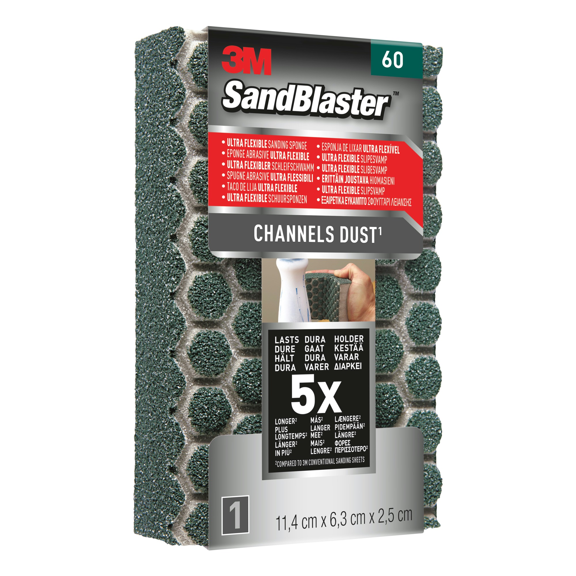 3M Sandblaster Schuurblok Flexibel K60 Grof 3m kopen in de aanbieding