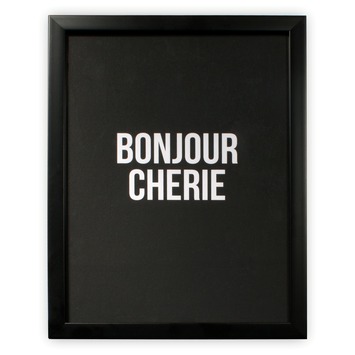 Print in frame - Bonjour Cherie 30x40 cm