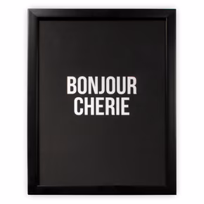 Print in frame - Bonjour Cherie 30x40 cm