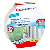 Tesa Powerbond montagetape transparant 19 mm x 5 m