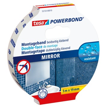Tesa Powerbond montagetape spiegels 5mx19mm