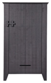 Boerenkast Gijs grenen zwart 142x85x37 cm