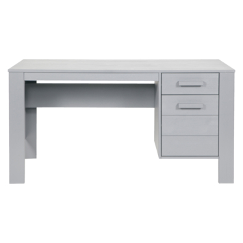 Leerling Bakken verdiepen WOOOD bureau Dennis grenen betongrijs 74x141x59cm kopen? bureaus | Karwei