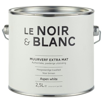 Le Noir Blanc muurverf extra mat aspen white 2 5 liter Karwei