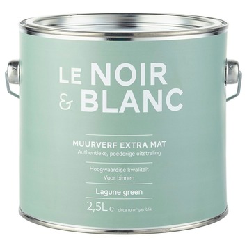 Le Noir Blanc muurverf extra mat lagune green 2 5 liter kopen