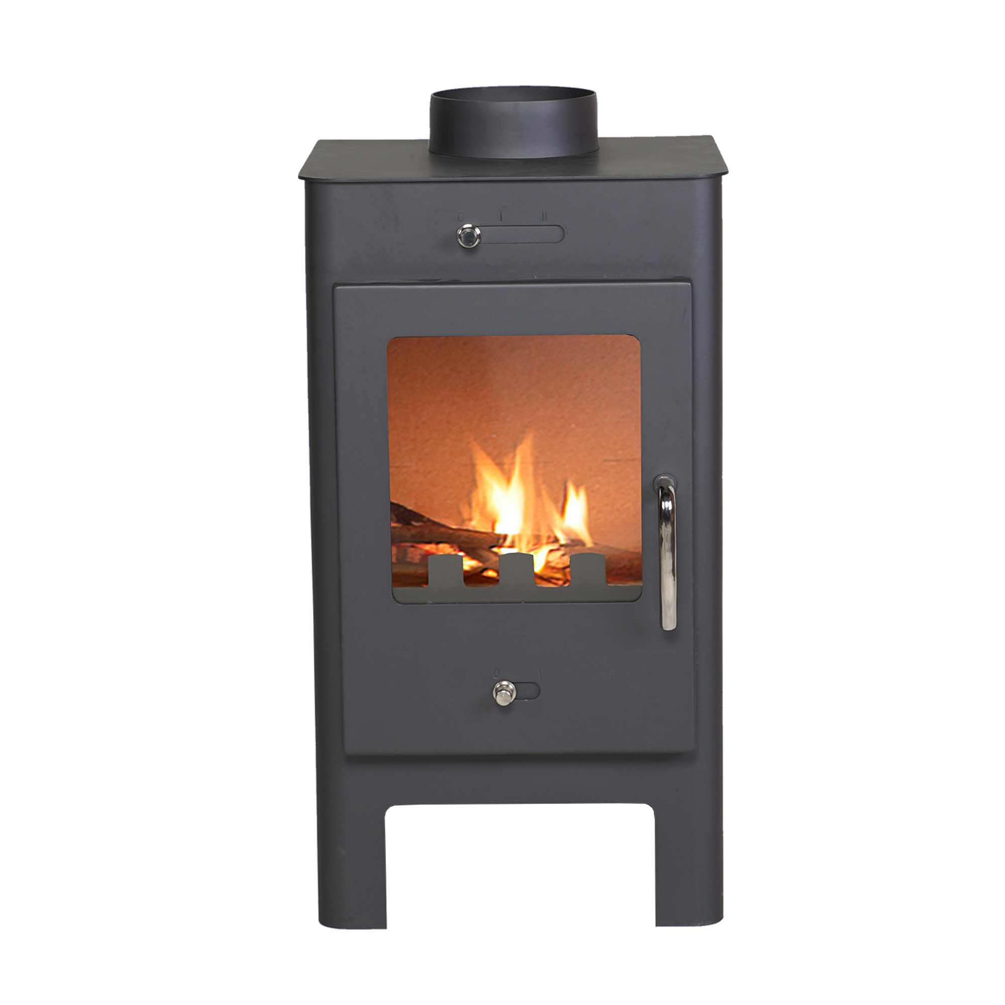 Livinaposflame Houtkachel Oslo Antraciet 36X37X63 livinaposflame kopen in de aanbieding