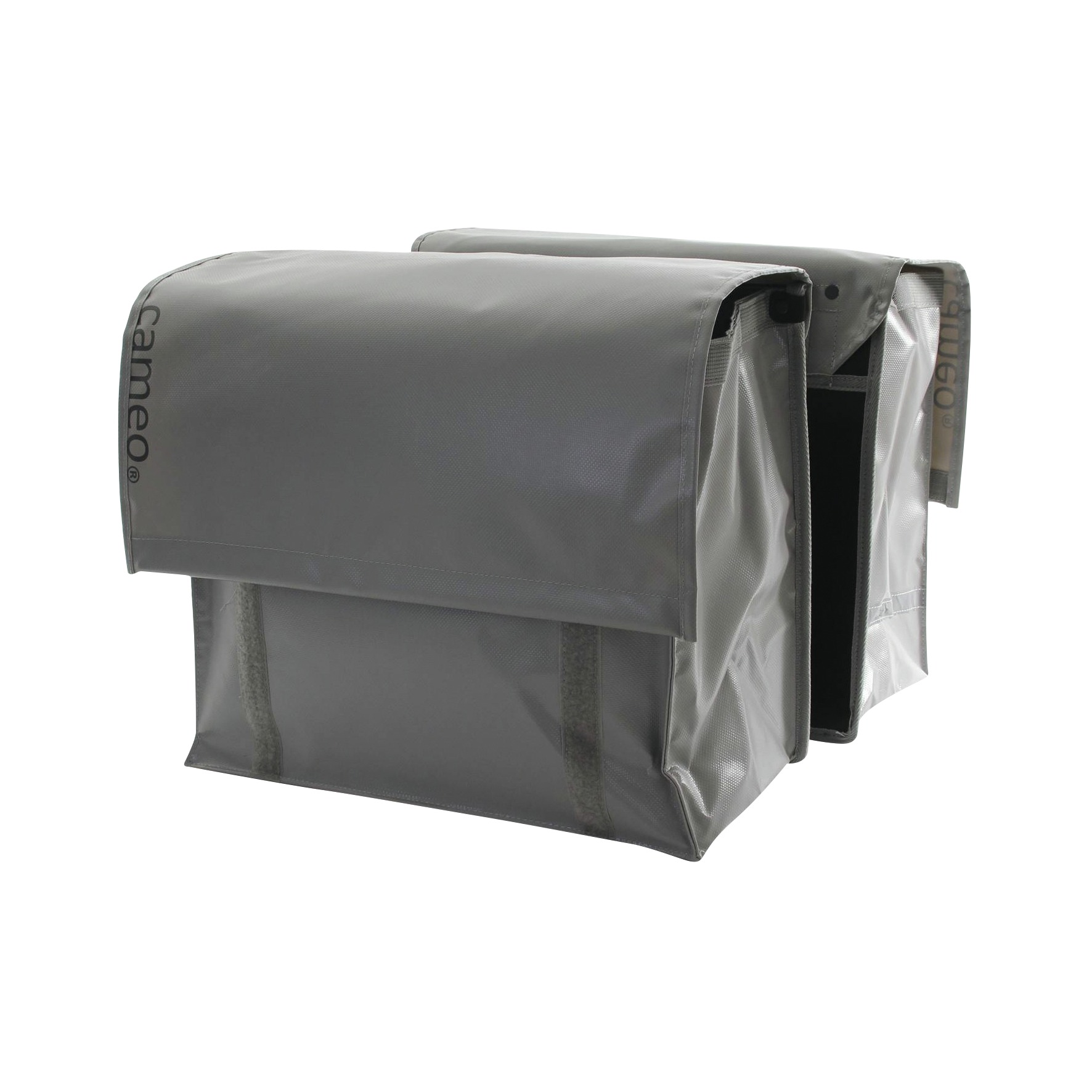 Cameo Dubbele Fietstas Bisonyl 46 Liter Grijs cameo kopen in de aanbieding