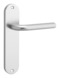 OK deurkrukset ovaal kortschild blind aluminium