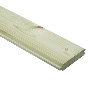 Blokhutprofiel ca. 2,1x10,7 cm, lengte 240 cm (5 stuks)