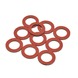 Karwei fiberring 1/2" rood 18x11x1,5mm. Set a 5 stuks