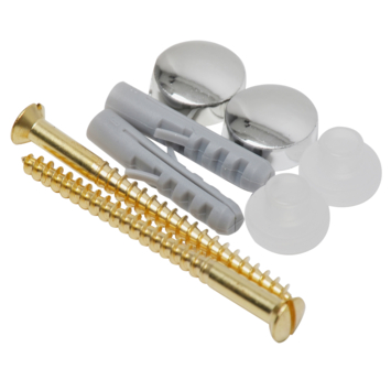 Karwei Set Potschroeven Chroom 2 stuks