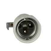 Handson lamphouder E27 haaks porcelein wit