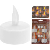 Theelichtjes kaars LED 4 stuks