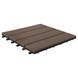 Balkontegel HKC bruin 30x30cm 6 stuks