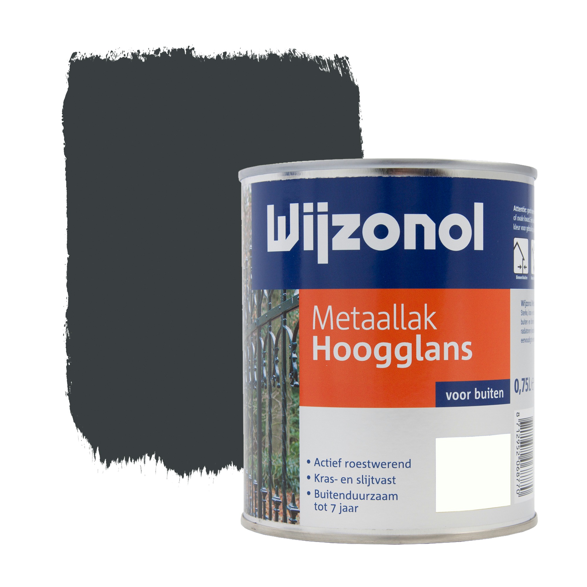 Wijzonol Metaallak Hoogglans Antraciet 750 Ml wijzonol kopen in de aanbieding