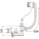 Sanivesk Badafvoercombinatie 6/4x40mm