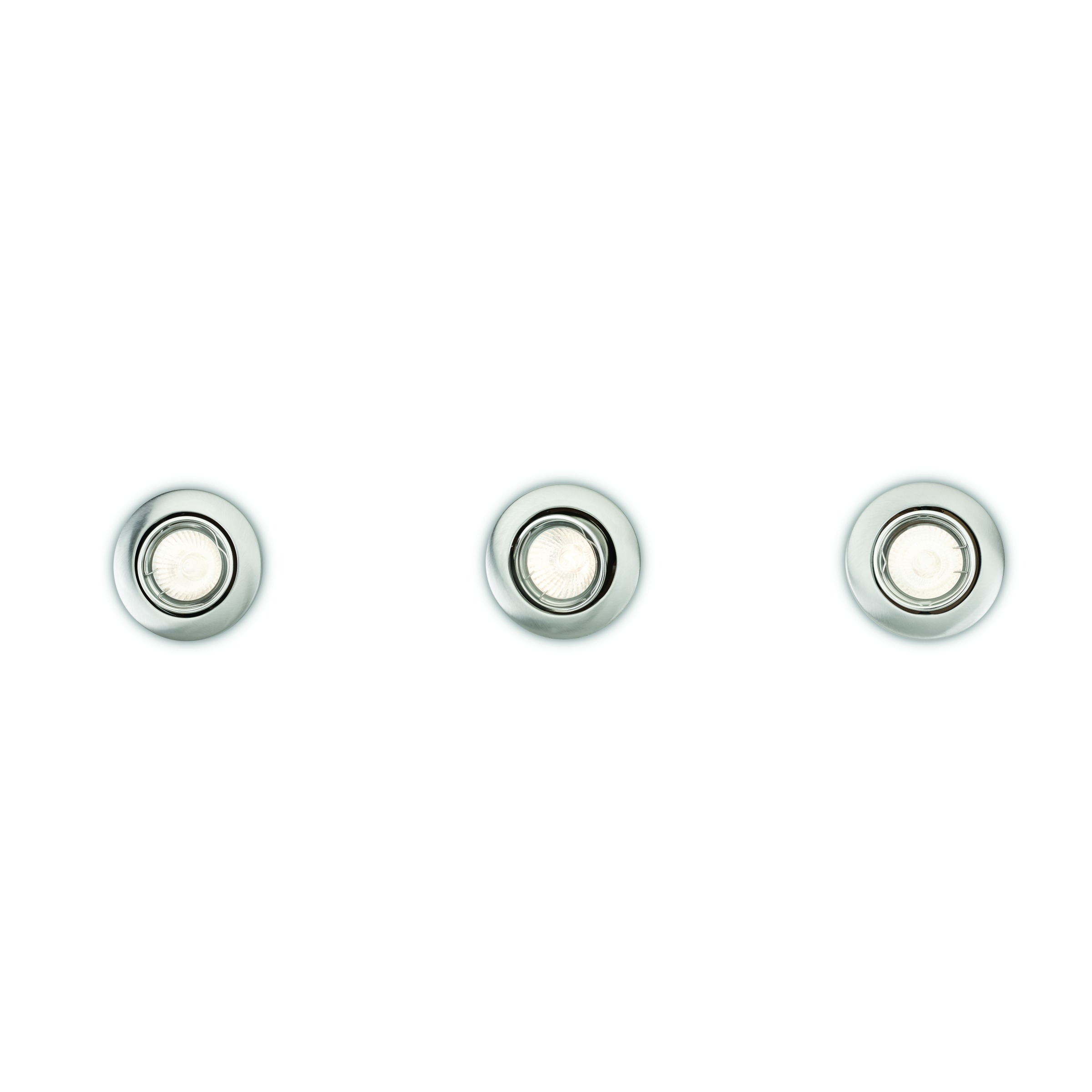 Philips Inbouwspot Enif Recessed 3X50W Nikkel philips kopen in de aanbieding