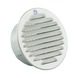 Renson ventilatierooster inbouw rond aluminium grijs RAL 9006 ø100 mm