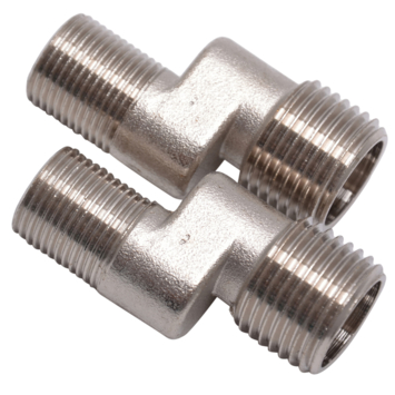 Karwei Set S-Koppelingen ( buitendraad x buitendraad ) 3/8" x 1/2"