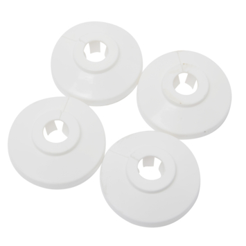 KARWEI CV buisrozet 12 mm wit 4 stuks