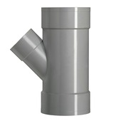 Martens PVC T-stuk 45° 3x Mof 125 x 75 mm