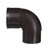 Martens PVC bocht 90° bruin mof/verjongd 60 mm