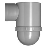 Martens putsifon 110 mm met ontstopper en deksel