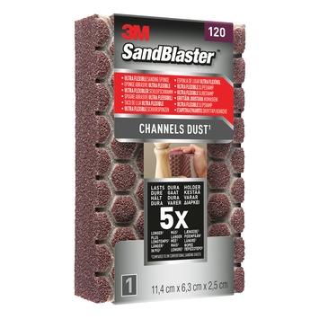 3M Sandblaster schuurblok flexibel K120 medium