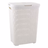 Curver Vintage wasbox wit 60 l incl. deksel