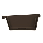 Martens bakgoot eindstuk 125 mm links bruin