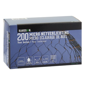 Netverlichting met 200 microlampjes