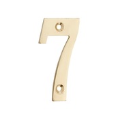 Huiscijfer 7 messing klein