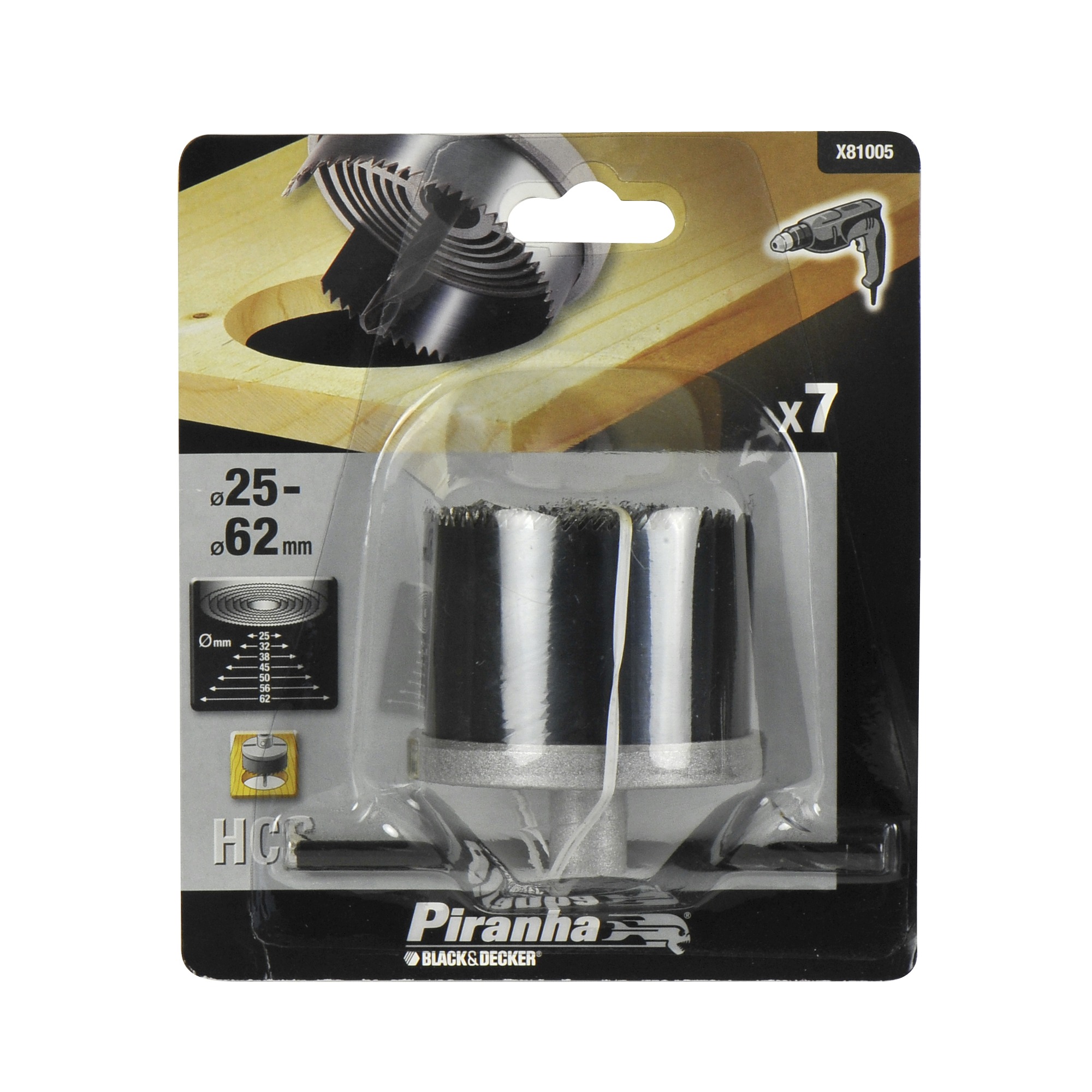 Piranha Gatenzaagset X81005 25 62X42 Mm 7 Delig piranha kopen in de aanbieding